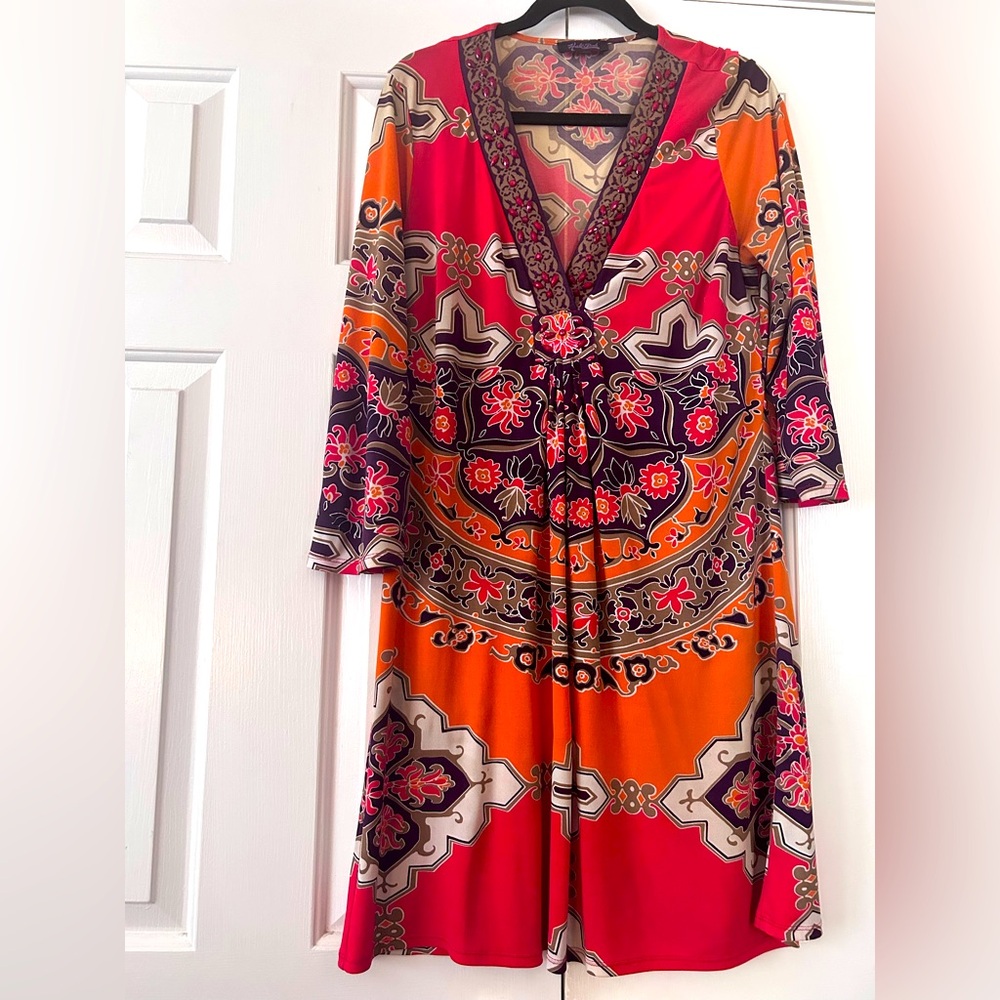 SALE Hale Bob Juniper Dress⭐️w embellished beading Reg $288